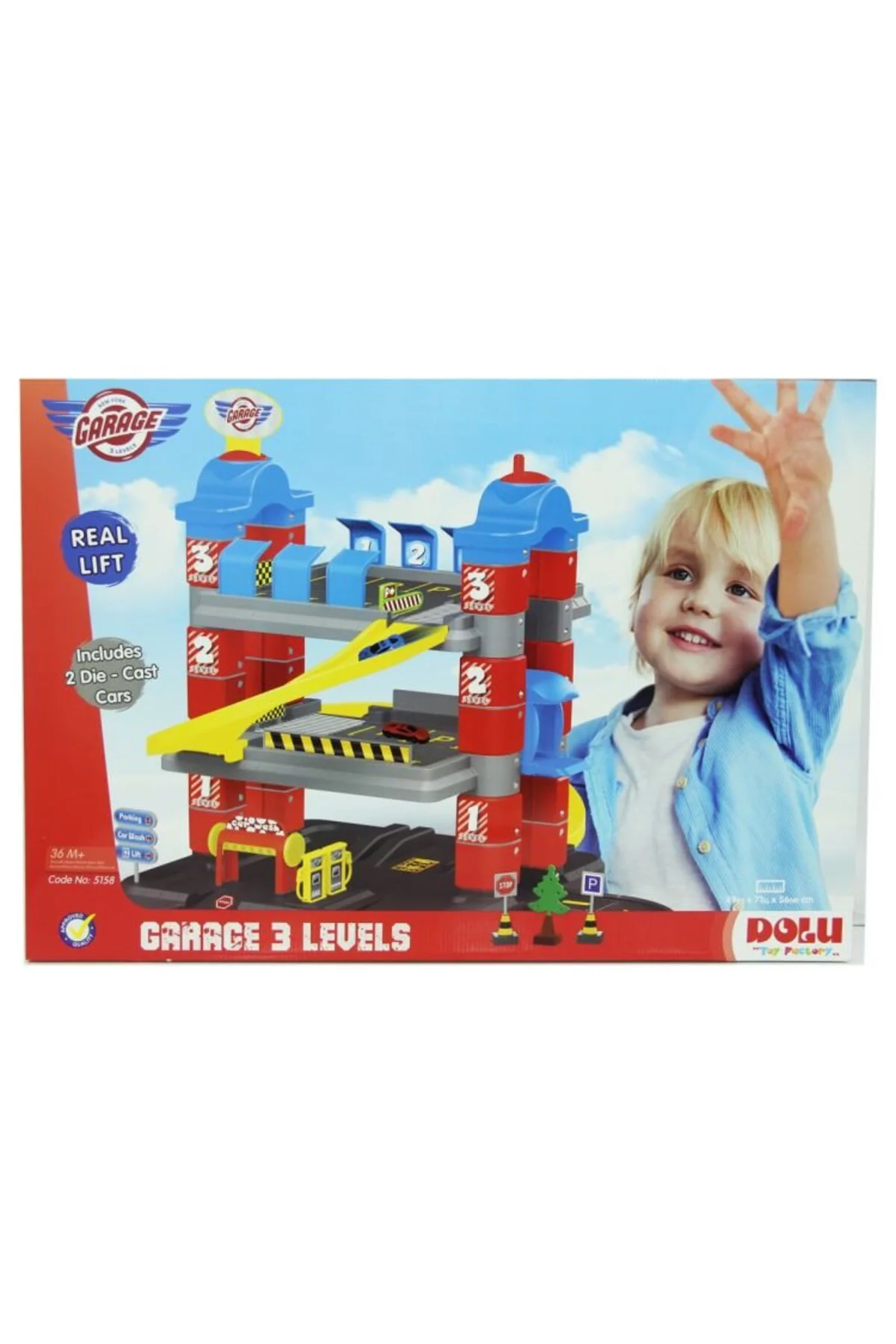 3 Katlı Otopark Oyun Seti