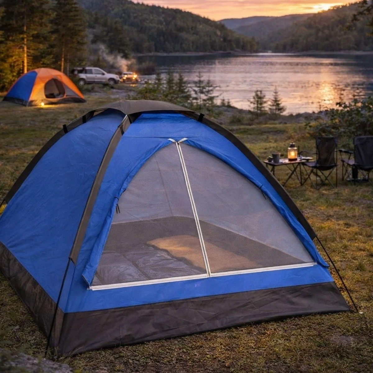 3 Kişilik Manuel Kamp Çadırı – Düz Kapılı Outdoor Aile, Doğa, Piknik Ve Kamp Çadırı 200x150x110 Cm Bx40 Fiyatı, Yorumları ve Özellikleri