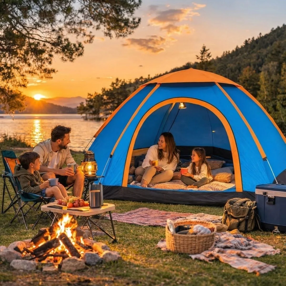3 Kişilik Yarı Otomatik Kurulum Kamp Çadırı – Suya Dayanıklı, Taşıma Çantalı Outdoor Aile Çadırı, Piknik, Plaj Ve Doğa 200x150x110 Cm Bx40 Fiyatı, Yorumları ve Özellikleri