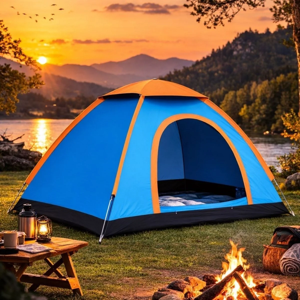 3 Kişilik Yarı Otomatik Kurulum Kamp Çadırı – Suya Dayanıklı, Taşıma Çantalı Outdoor Aile Çadırı, Piknik, Plaj Ve Doğa 200x150x110 Cm Bx40 Fiyatı, Yorumları ve Özellikleri