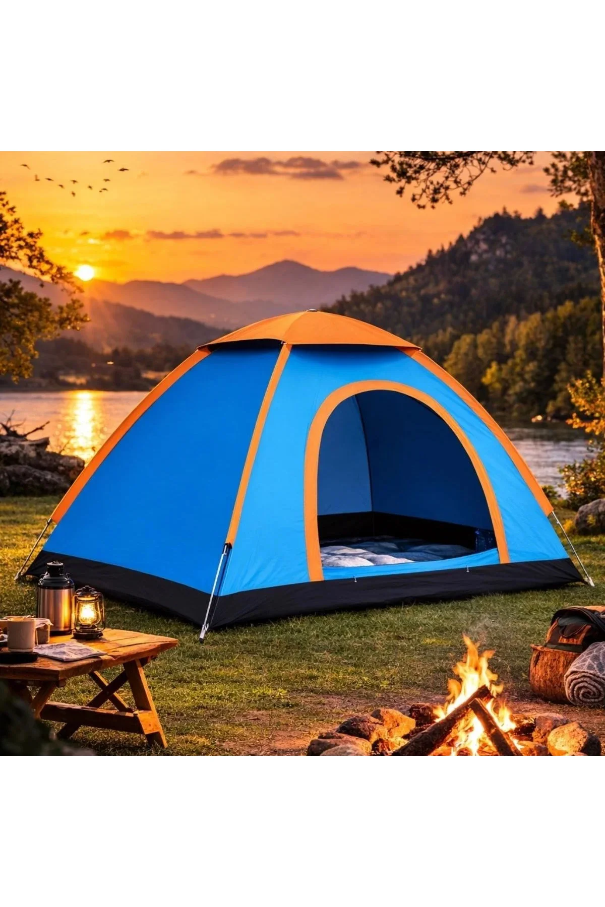 3 Kişilik Yarı Otomatik Kurulum Kamp Çadırı – Suya Dayanıklı, Taşıma Çantalı Outdoor Aile Çadırı, Pi 3 Kişilik Yarı Otomatik Kurulum Kamp Çadırı – Suya Dayanıklı, Taşıma Çantalı Outdoor Aile Çadırı, Pi