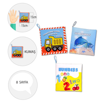 3 Kitap Tox İngilizce Rakamlar , İş Makinaları ve Deniz Canlıları