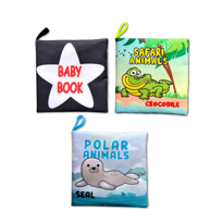 Ada Detox 3 Kitap Tox İngilizce Siyah-Beyaz Bebek , Safari Ve Kutup Hayvanl