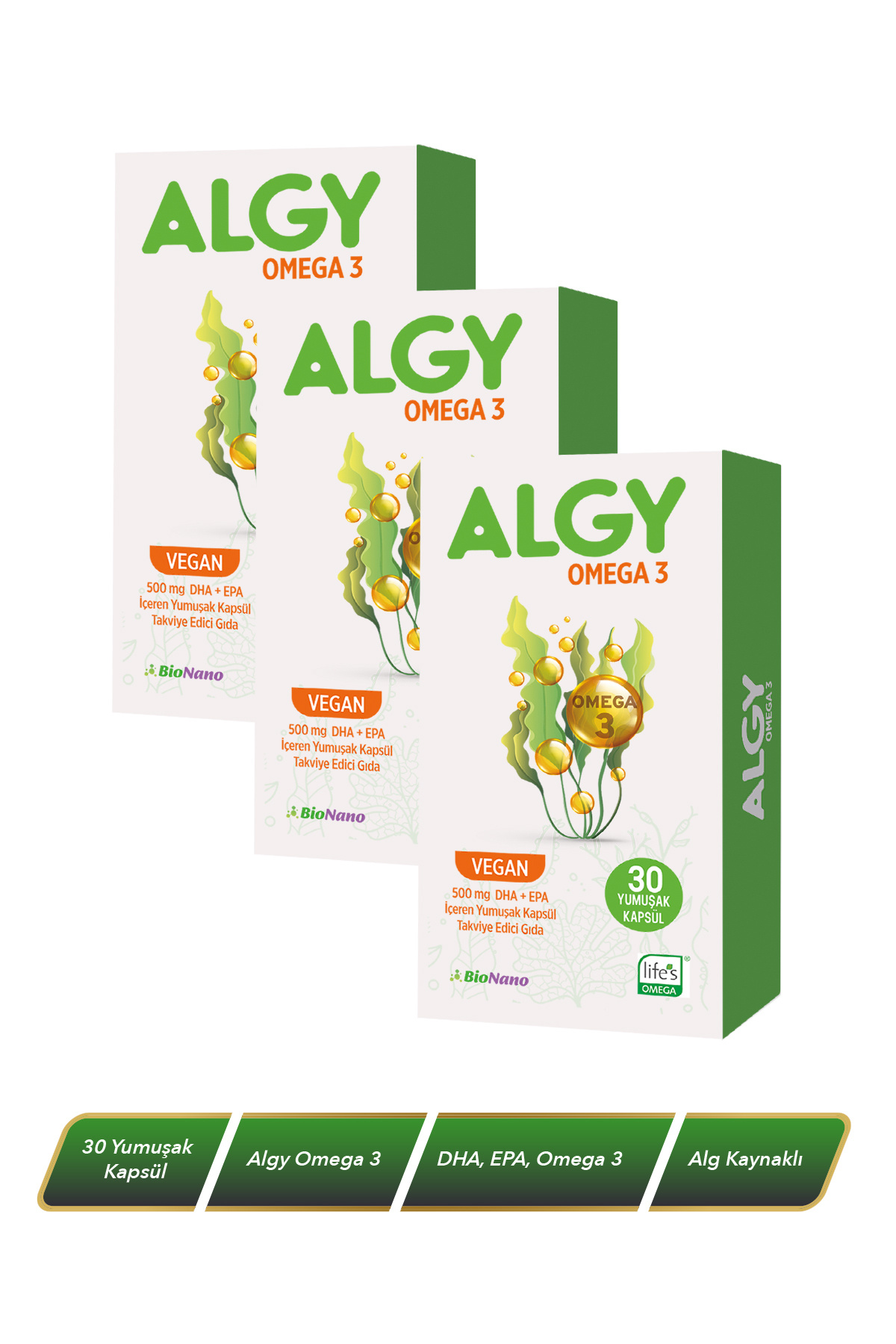 3 Kutu Algy Omega 3 (Yüksek DHA) 3 Kutu Algy Omega 3 (Yüksek DHA)