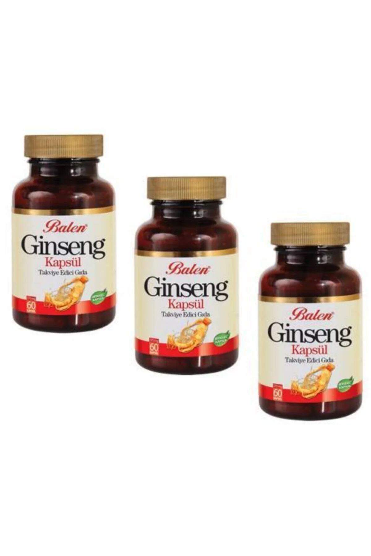 3 Kutu Ginseng Kapsül 60 X 375 Mg X 3 Ginsenk Ginsek