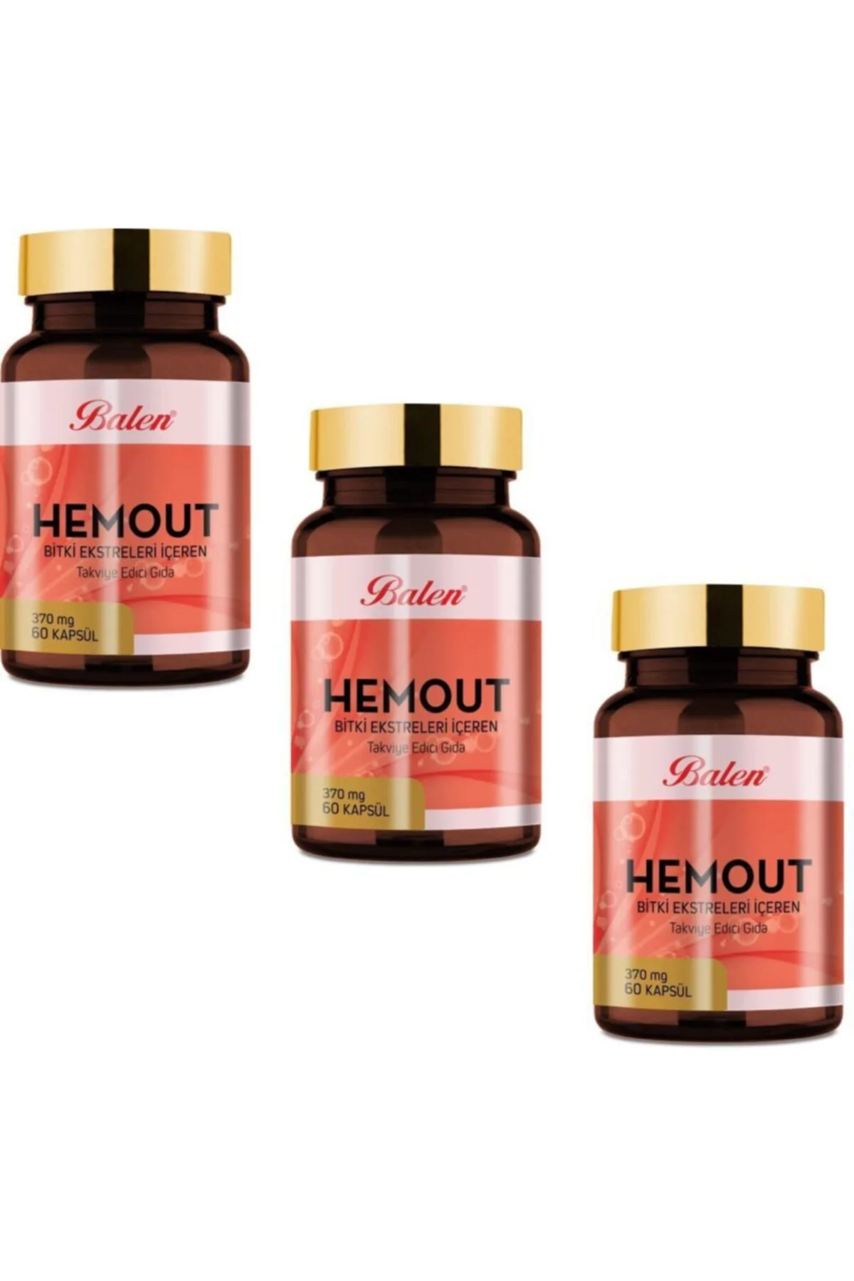 3 Kutu Hemout Hem Out Hmrt 60 Kapsül X 370 mg X 3