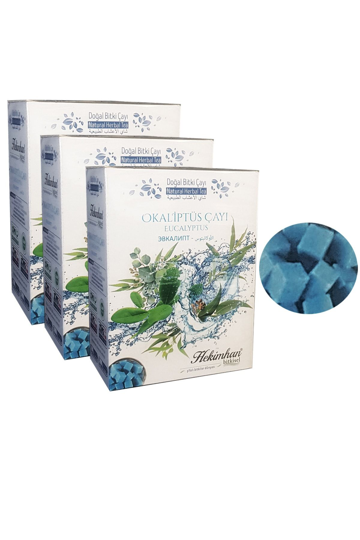 Hekimhan 3 Kutu Okaliptus Çayi Küp Şeker Şeklinde Okaliptus Çayi Kiş Çayi 