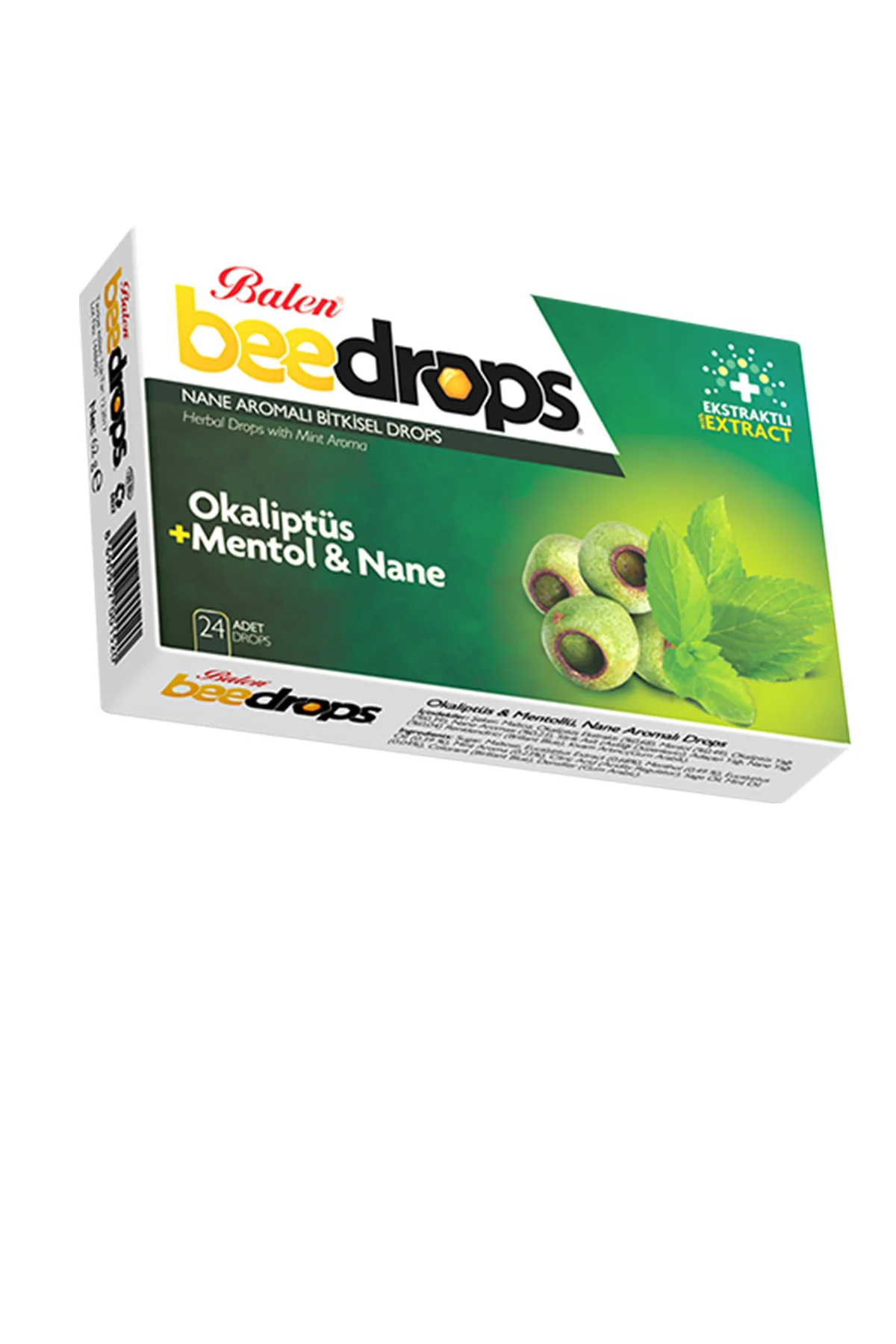 3 Kutu Okaliptüs Mentol Ve Nane Aromalı Bitkisel Beedrops 24 Adet X 3 Pastil Menthol Okaliptus