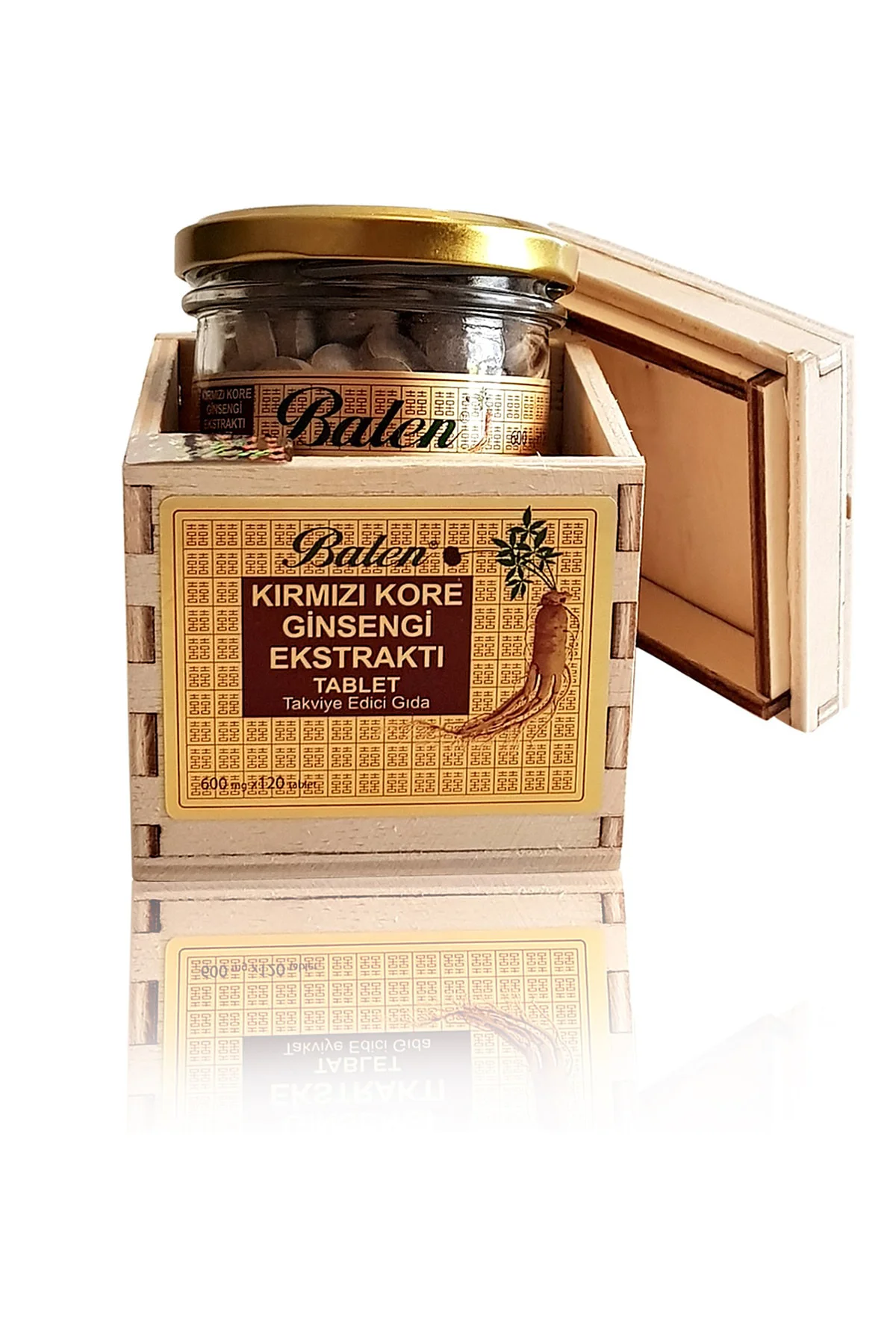 3 Kutu Tahta Kutu Ginseng Kırmızı Kore Ginsenk Ginsek 600 Mg X 120 Tablet Orijinal Yetişkin Ginseng