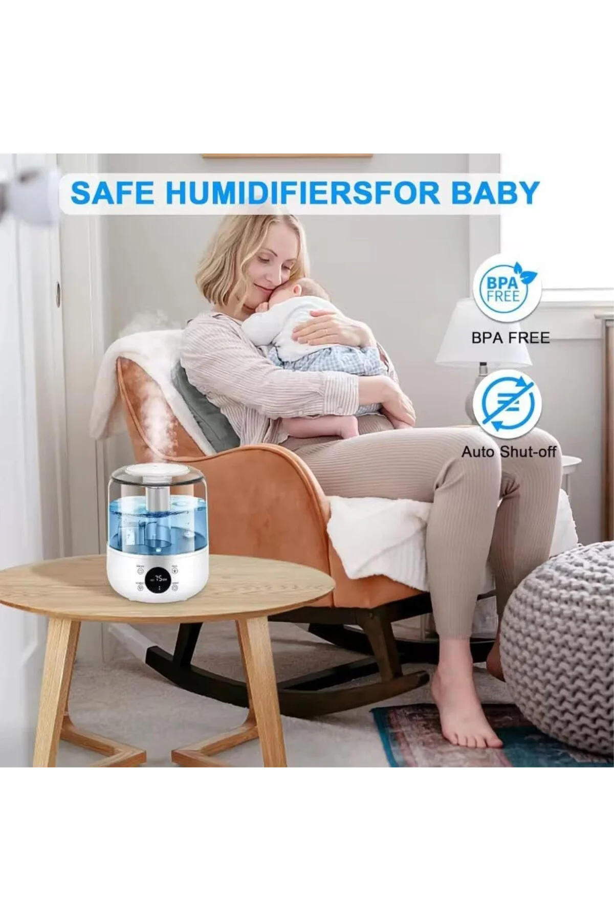 3 Litre Hava Nemlendirici Ultrasonik Buhar Makinesi Humudifier/Aromaterapi Cihazı Diffüzör