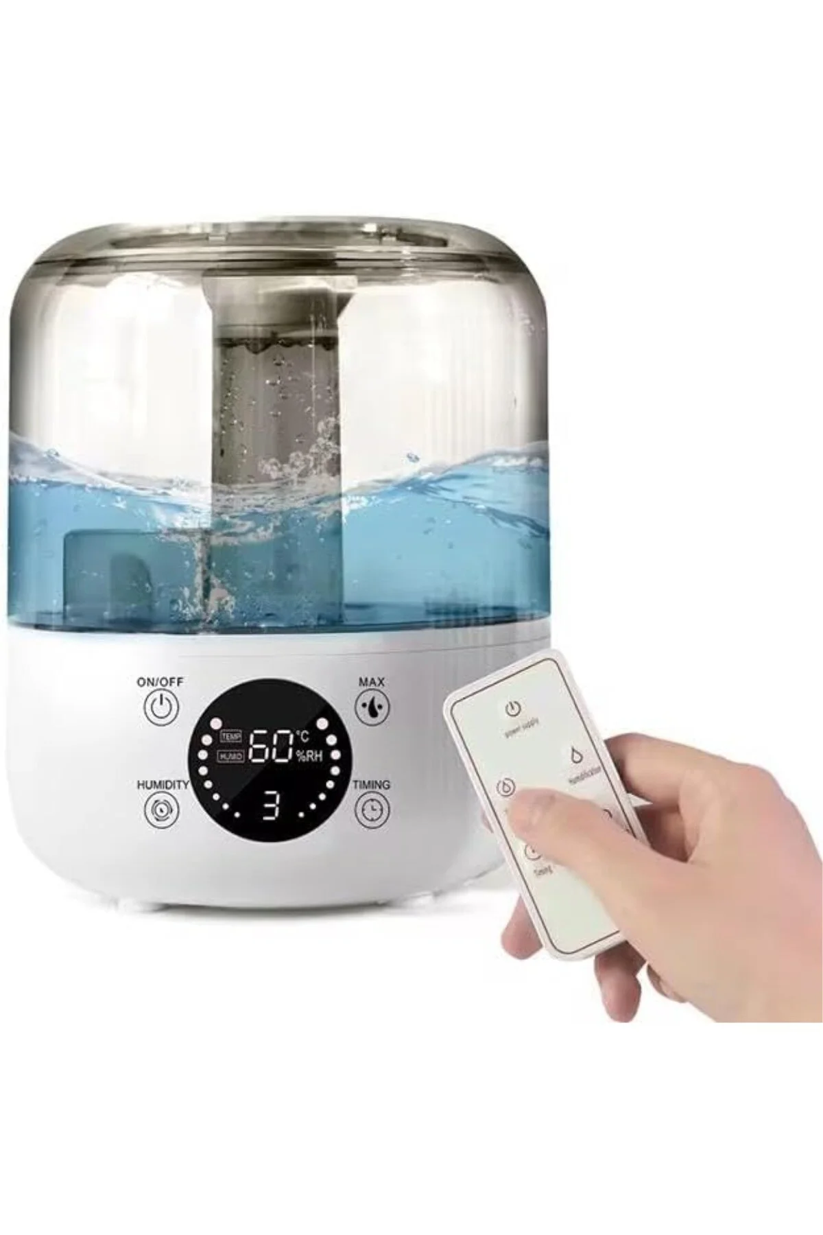 3 Litre Hava Nemlendirici Ultrasonik Buhar Makinesi Humudifier/Aromaterapi Cihazı Diffüzör