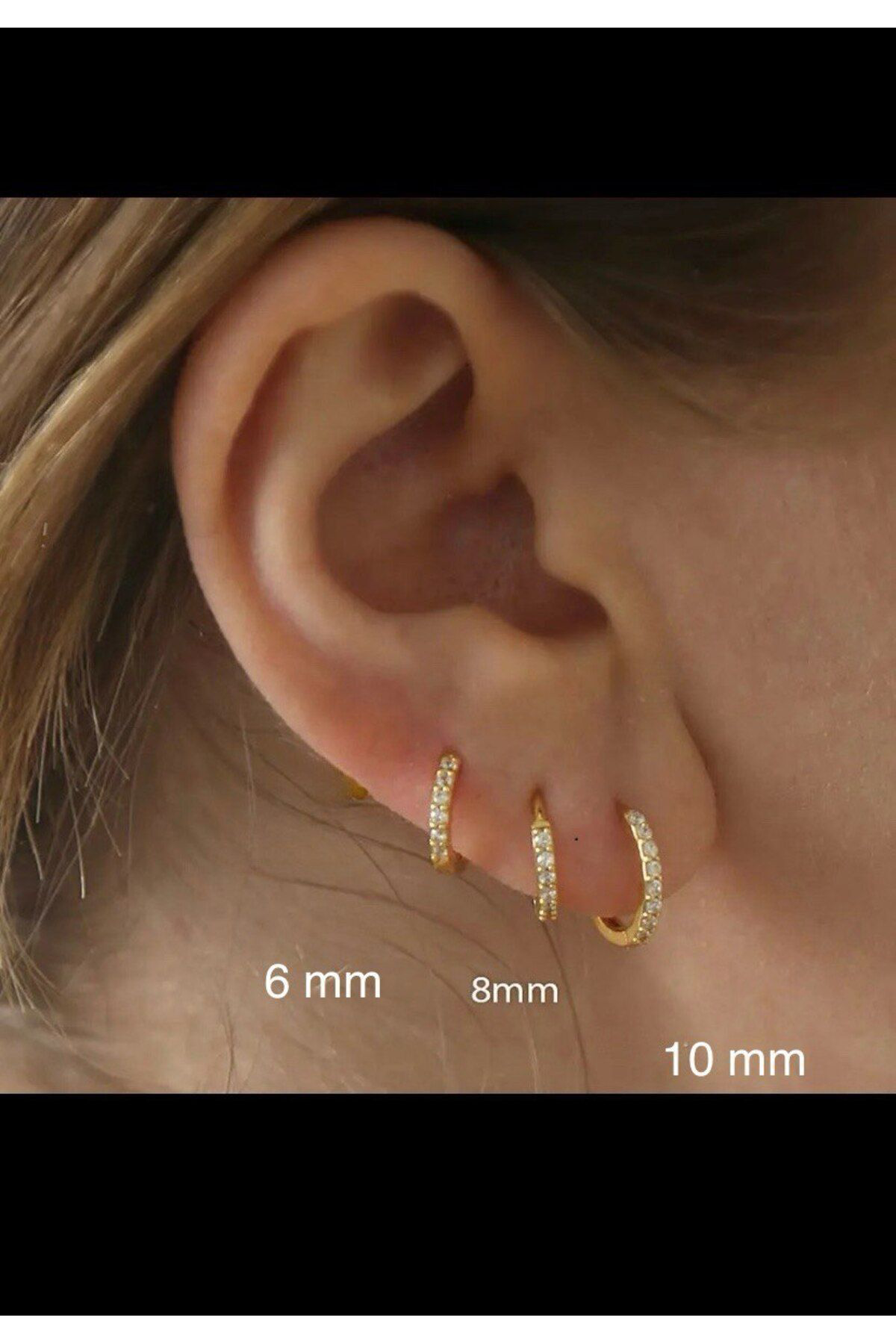 3 LÜ 3 BOY ZİRKON TAŞLI KARARMAZ ANTİALERJİK HALKA KÜPE SETİ