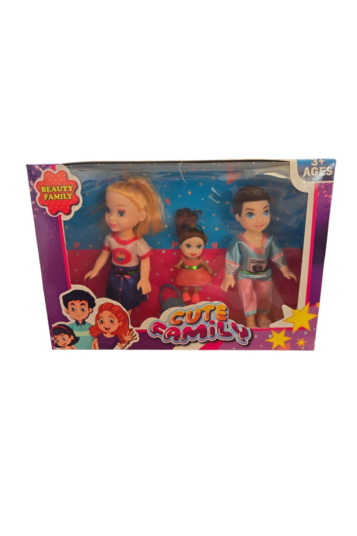 Oyuncak Store 3 Lü Aile Bebek Seti