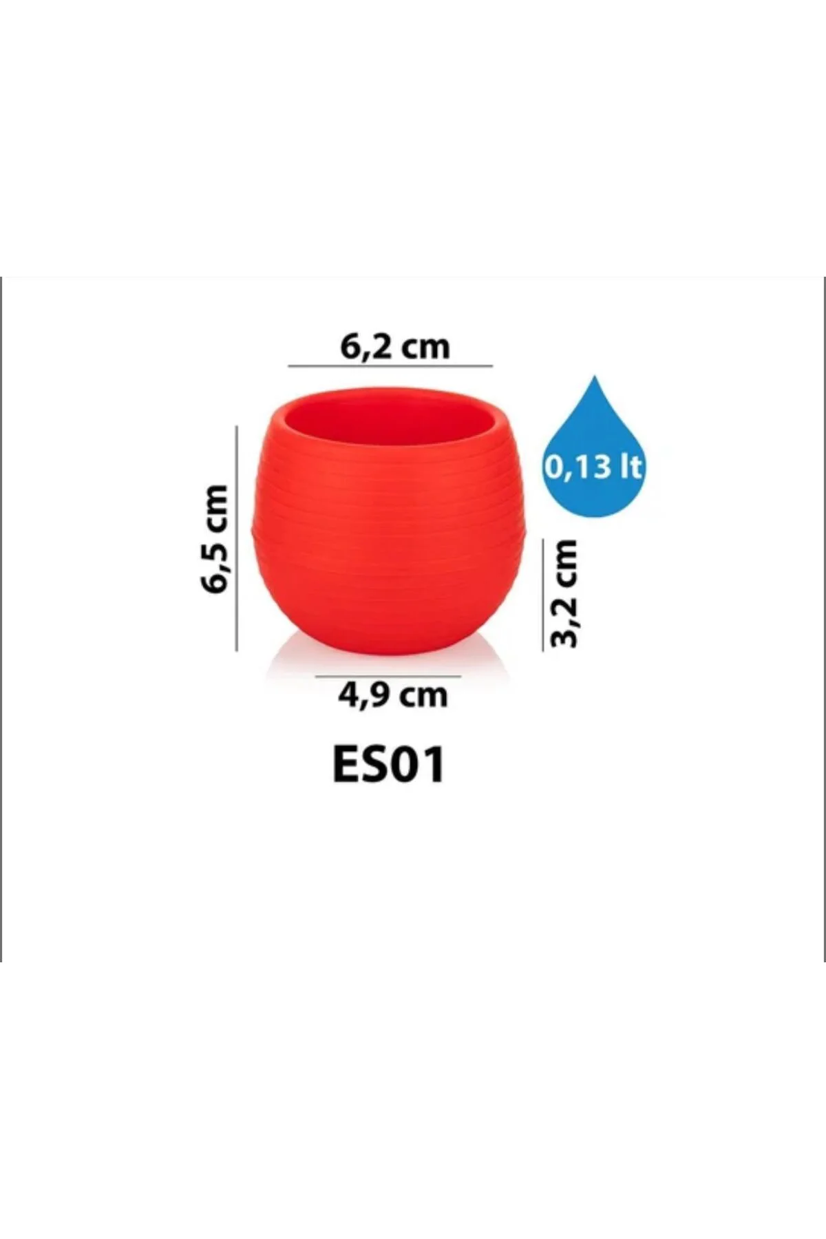 3 lü Beton Saksı Hasır Desen 0,15 litre  - Kaktüs Sukulent Saksı Seti