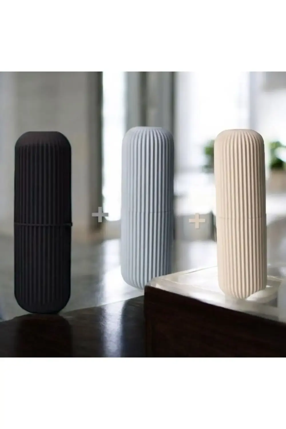 3 lü diş fırçası, diş macunu, anahtar  saklama kutusu sakama kabı