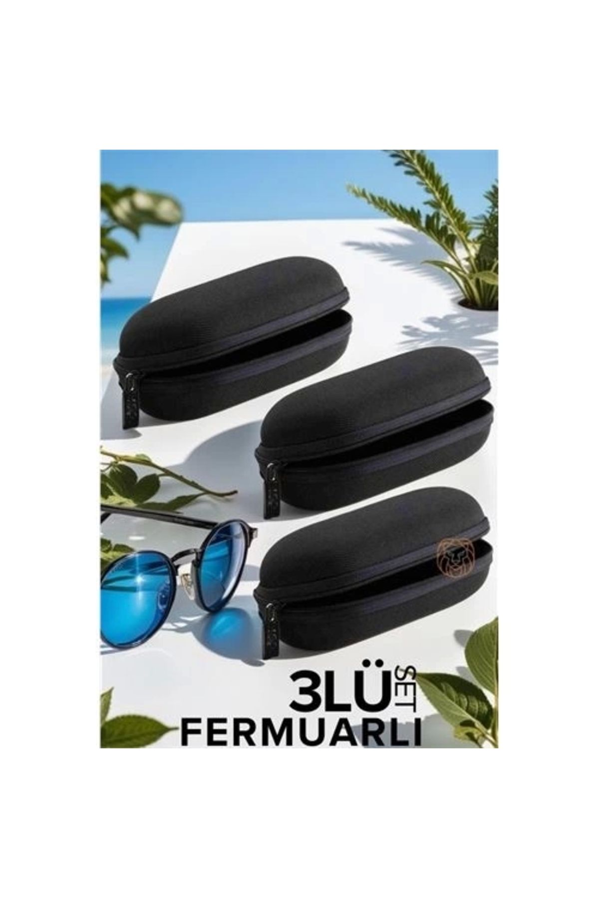 3 Lü Fermuarlı Gözlük Kabı Seti Swieca Design