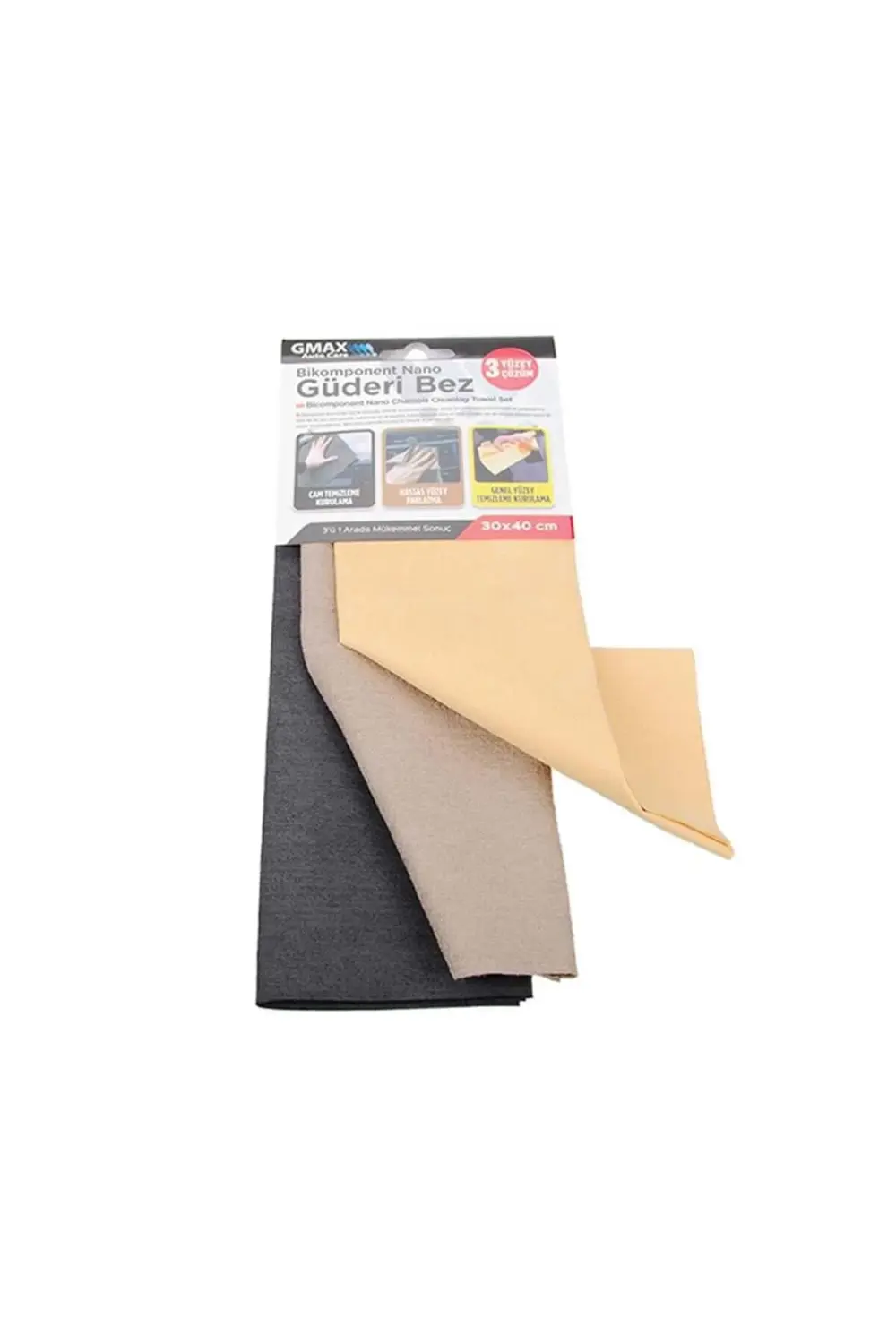 3 Lü Güderi Bez Seti 30cm x 30cm