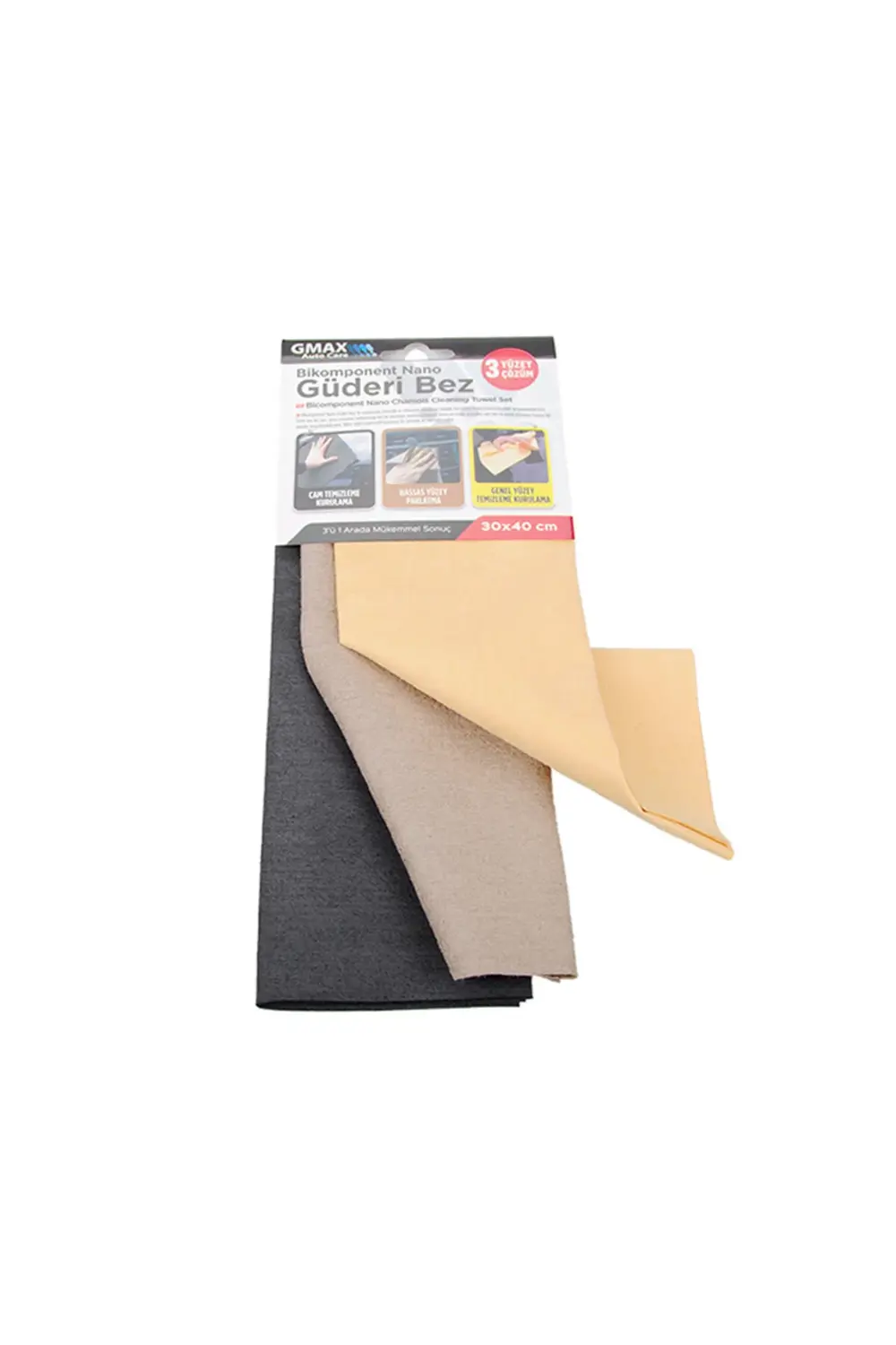 3 Lü Güderi Bez Seti 30cm x 30cm
