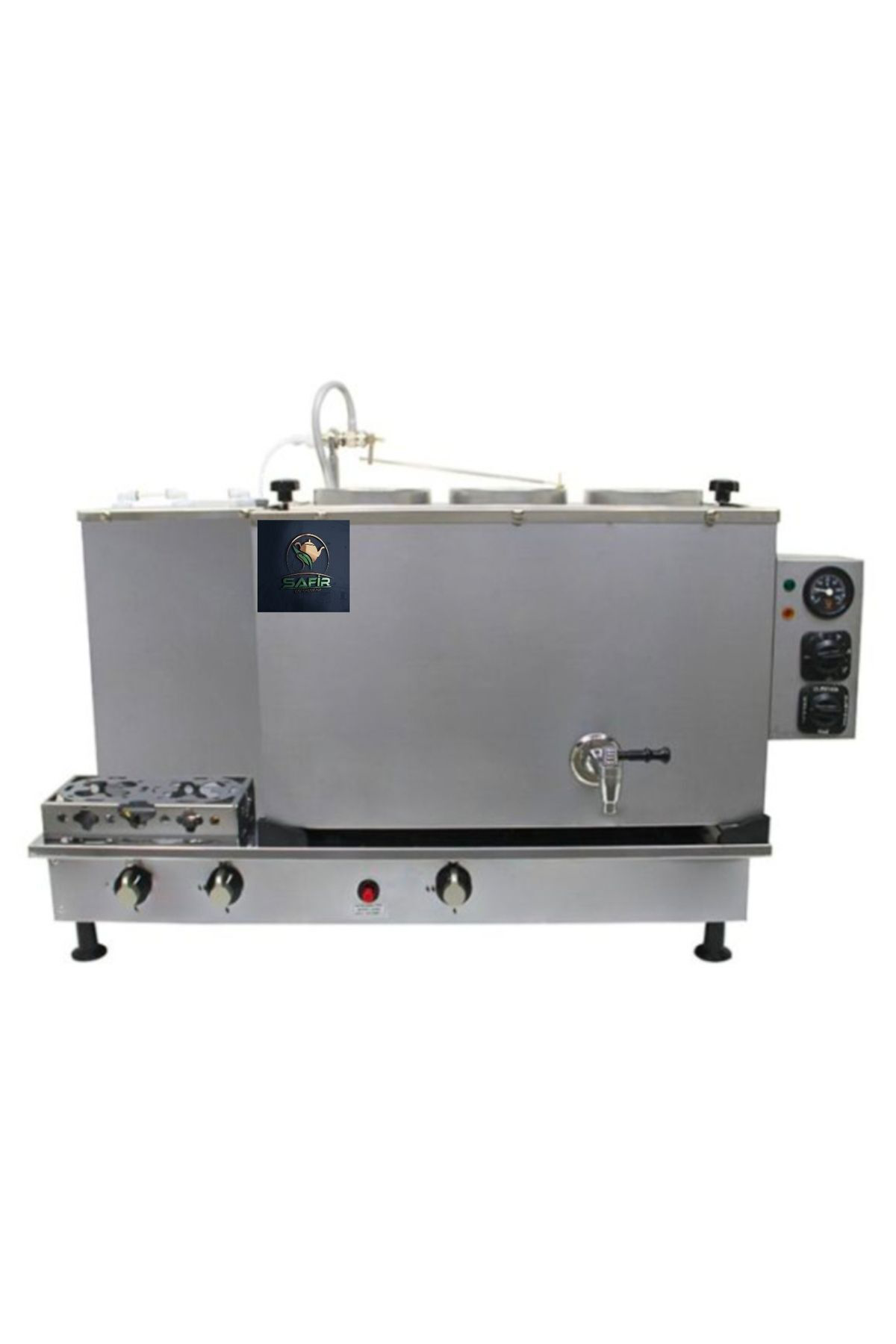 3 Lü Inoks Çay Kazanı Tam Otomatik Doğalgazlı Ce Belgeli Gazmer O