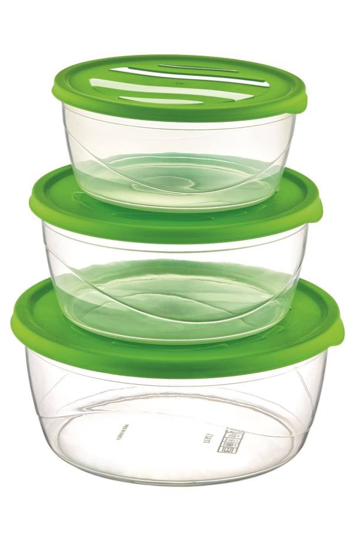 Çankaya 3 Lü Karizma Yuvarlak Set (3,70 Lt) 6 Li