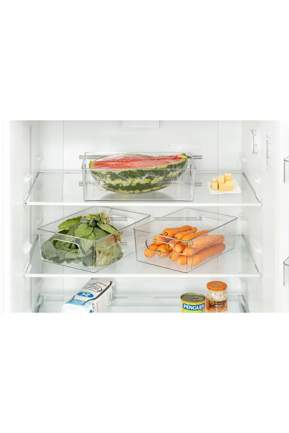 3 lü Kırılmaz Ultra Dayanıklı Buzdolabı Düzenleyici Organizer Kut