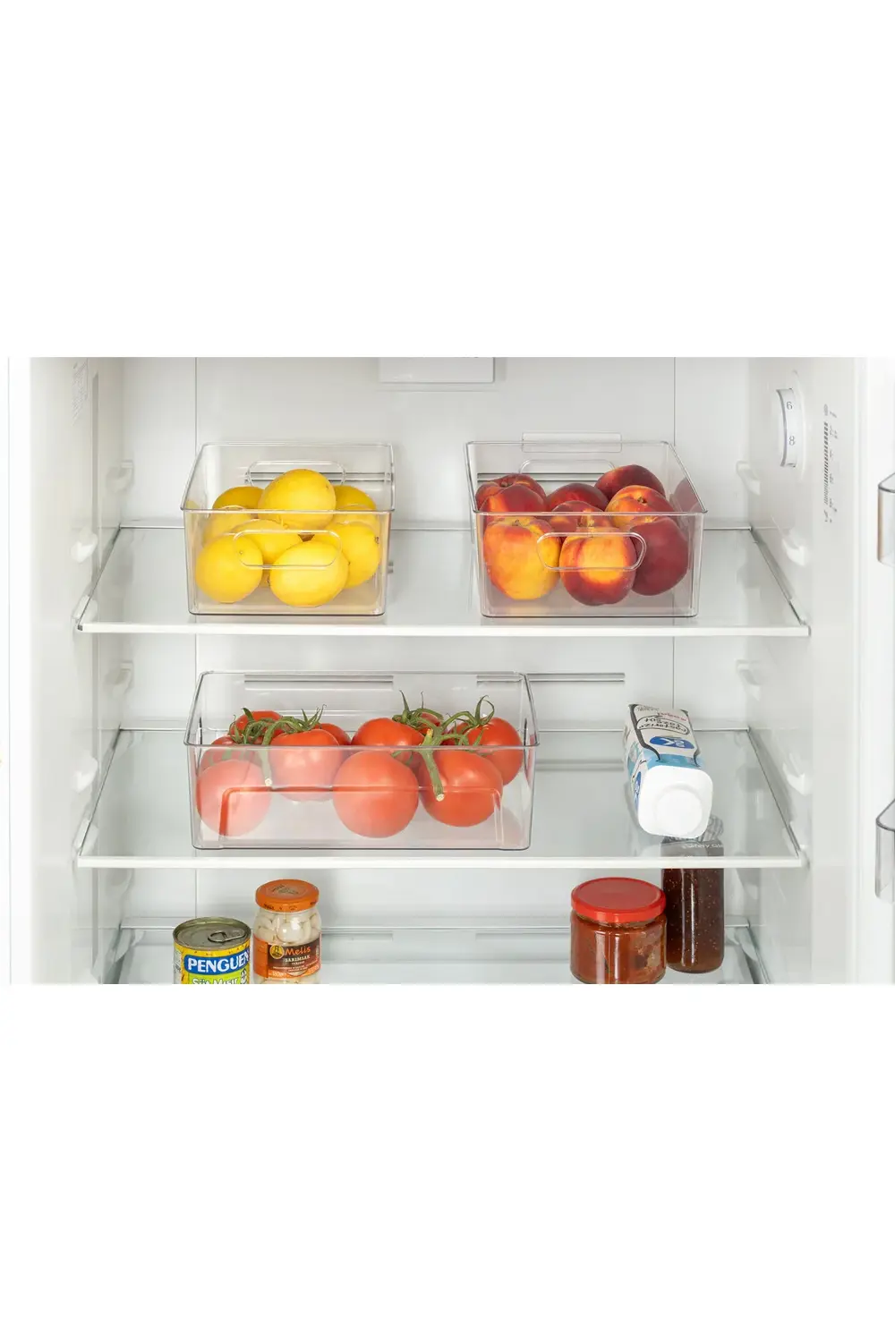 3 lü Kırılmaz Ultra Dayanıklı Buzdolabı Düzenleyici Organizer Kut