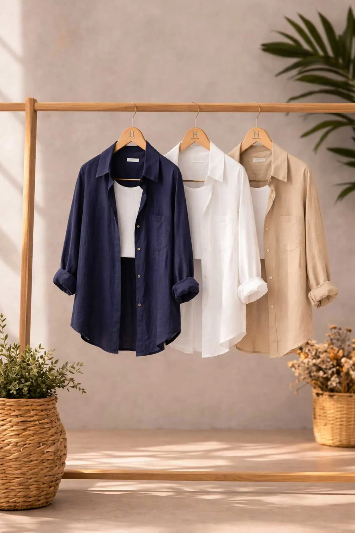 3 lü lacivert beyaz bej Oversize Keten Dokulu %100 Pamuk Tek Cepl 3 lü lacivert beyaz bej Oversize Keten Dokulu %100 Pamuk Tek Cepl