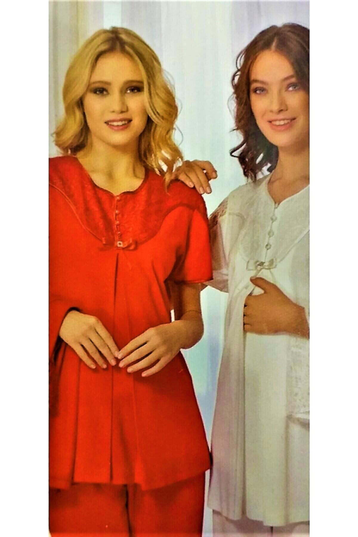 Emose 3 Lü Lohusa Seti Kırmızı