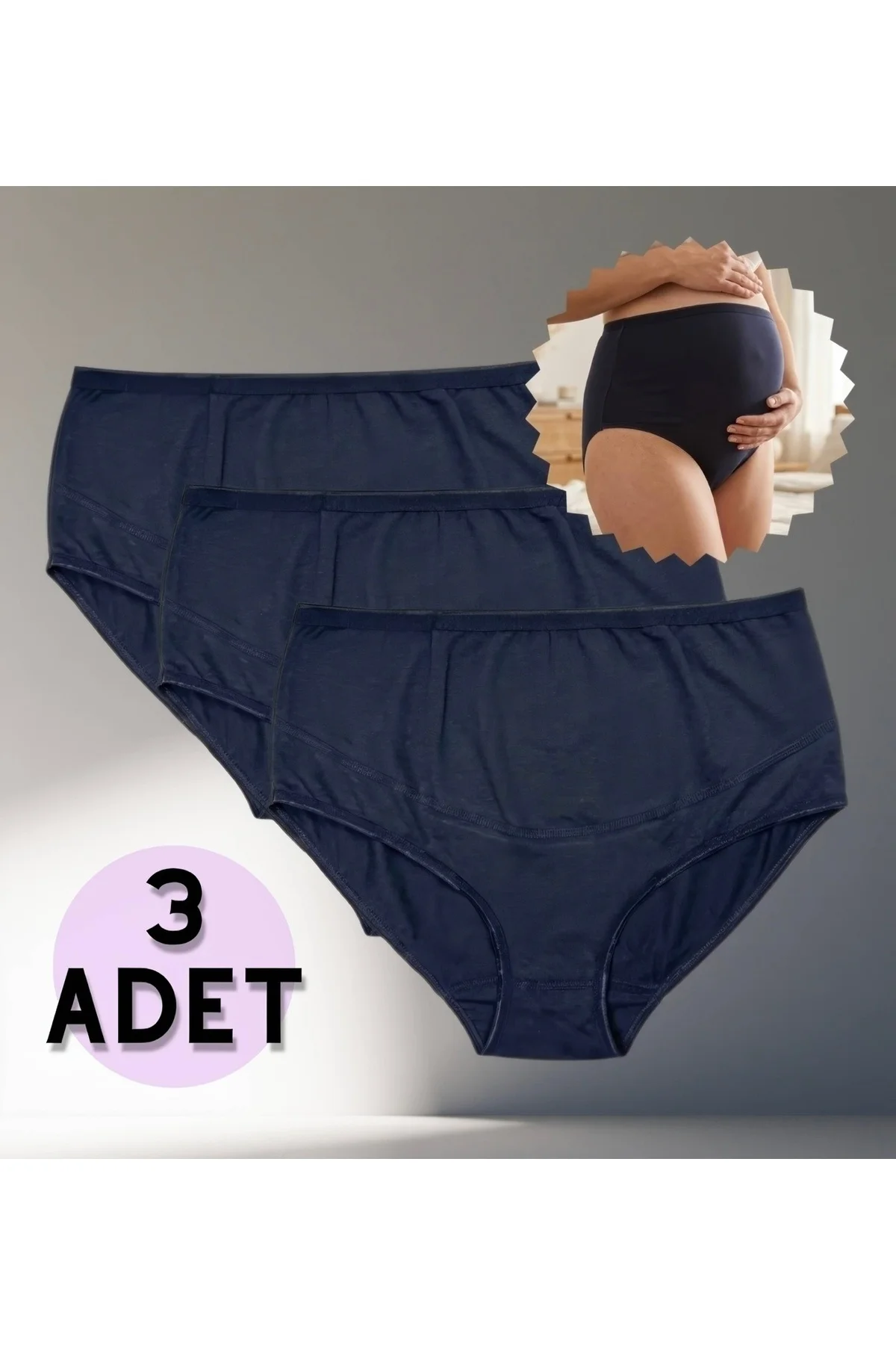 3 Lü Paket SİYAH RENK Modal Kumaş 1.Kalite Yumuşak Hamile Külot 3 Lü Paket SİYAH RENK Modal Kumaş 1.Kalite Yumuşak Hamile Külot