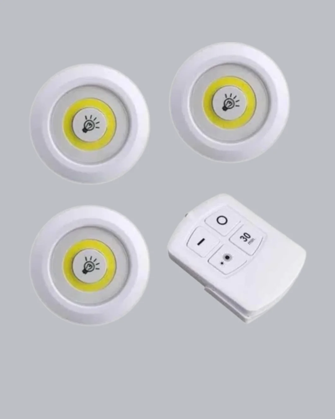 3 Lü Pilli Kablosuz Led Spot Lamba Seti Kumandalı Kolay Montaj Aydınlatma Fiyatı, Yorumları ve Özellikleri