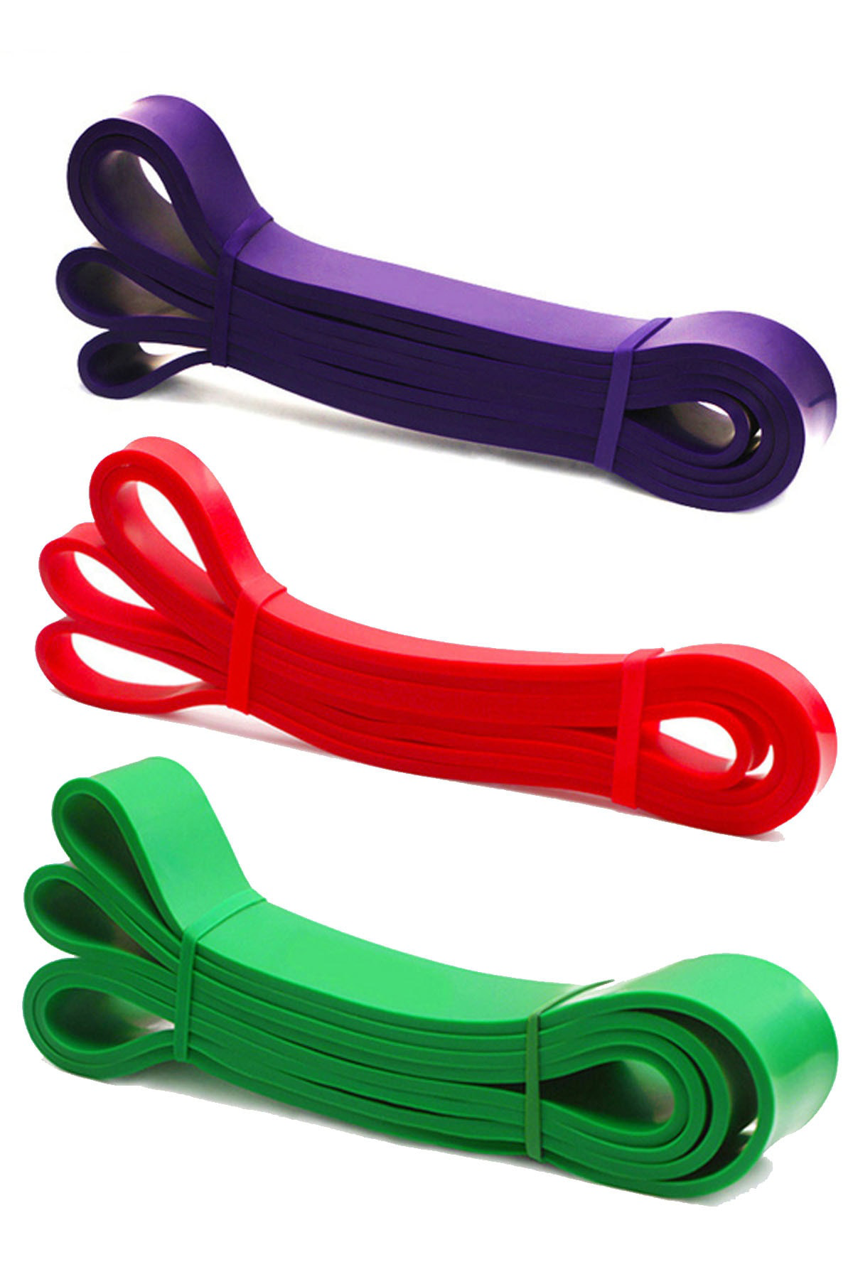 3 Lü Resistance Powerband Güç Bandı Seti Direnç Lastiği Squat Aer