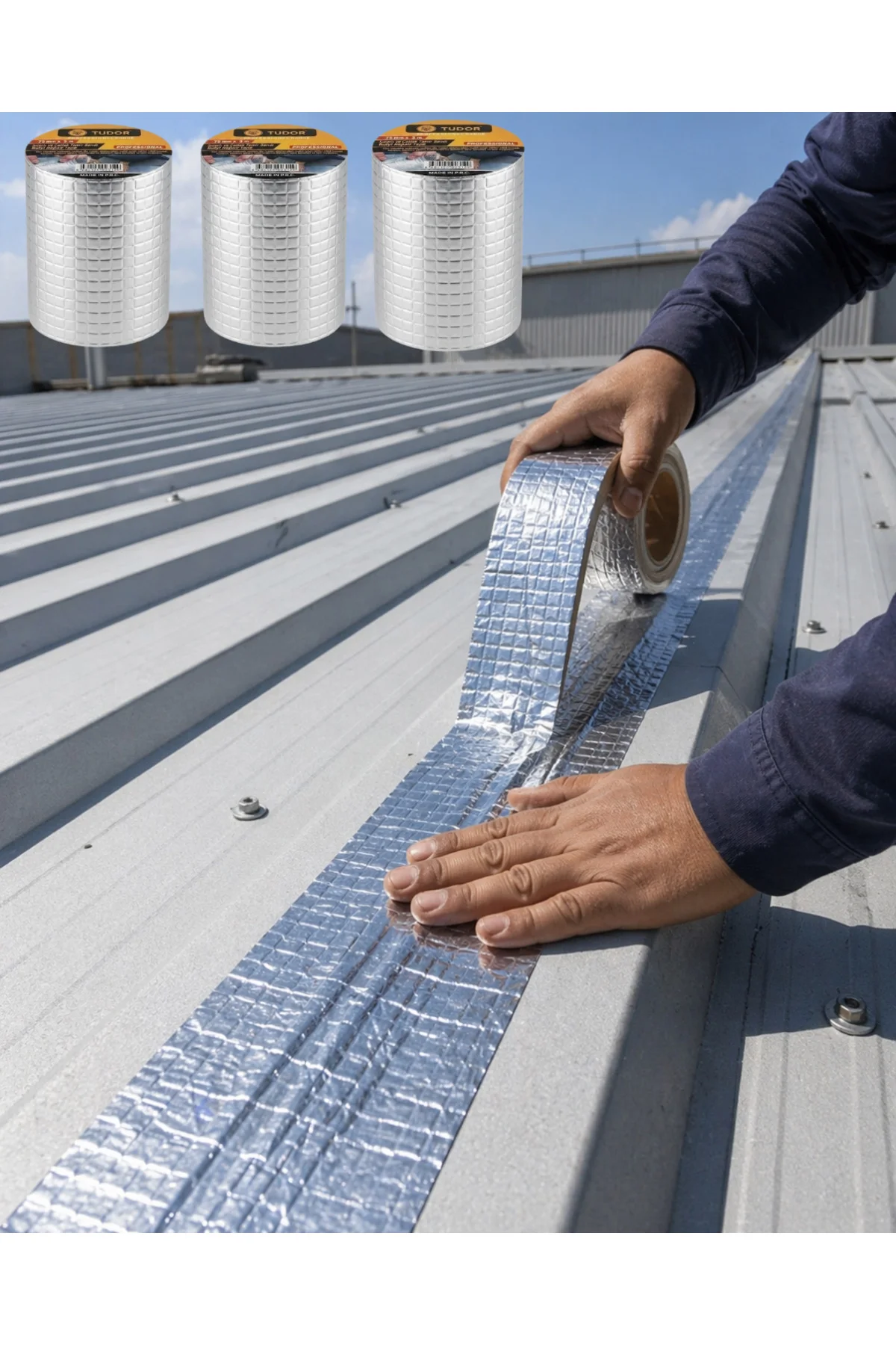 3 Lü Set Çatı Balkon PVC Boru İçin Sızdırmazlık Tamir Bandı