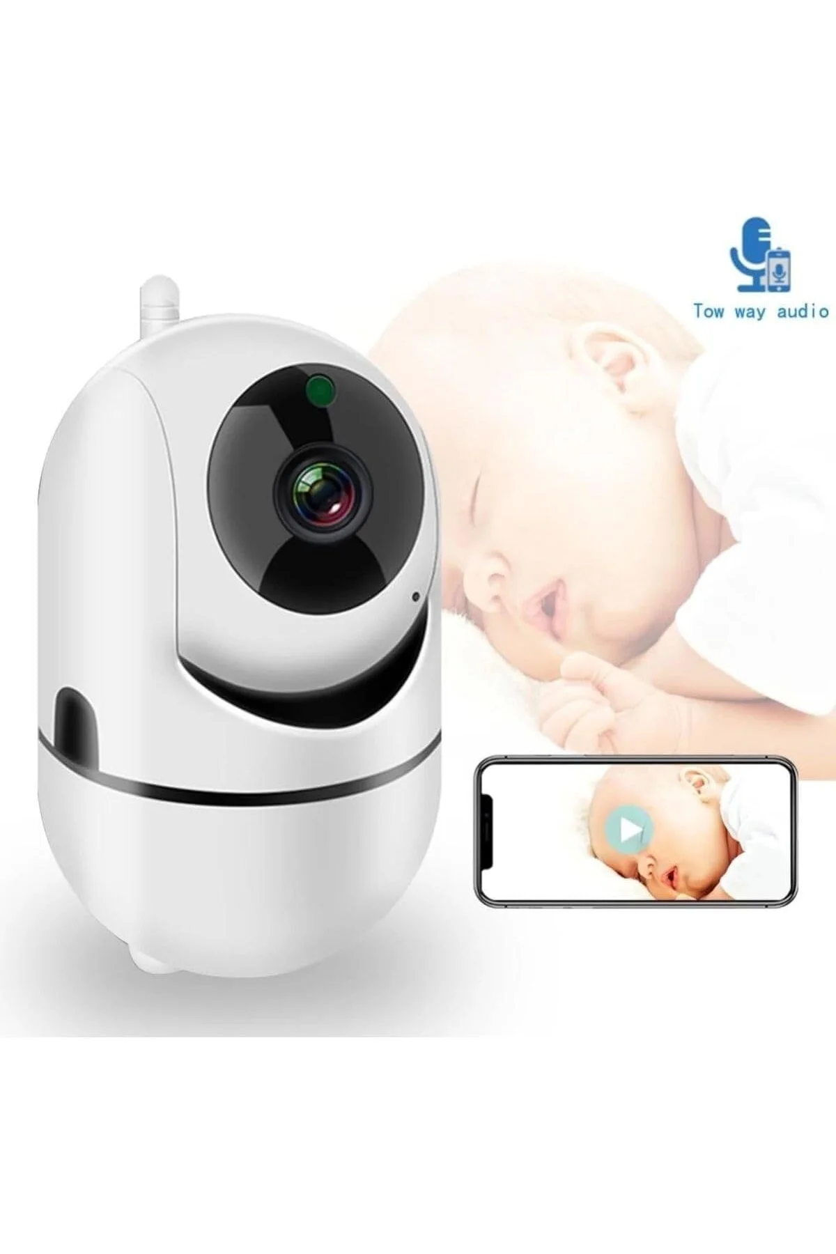 3 Lü Set Ev Güvenlik Wifi Akıllı KameraBebek Telsiz Hareket Algılama İle İzleme