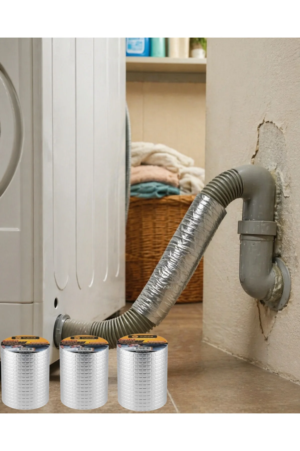 3 Lü Set Güçlü Yapışkanlı Su Yalıtım Bandı 72 MM 2 Metre
