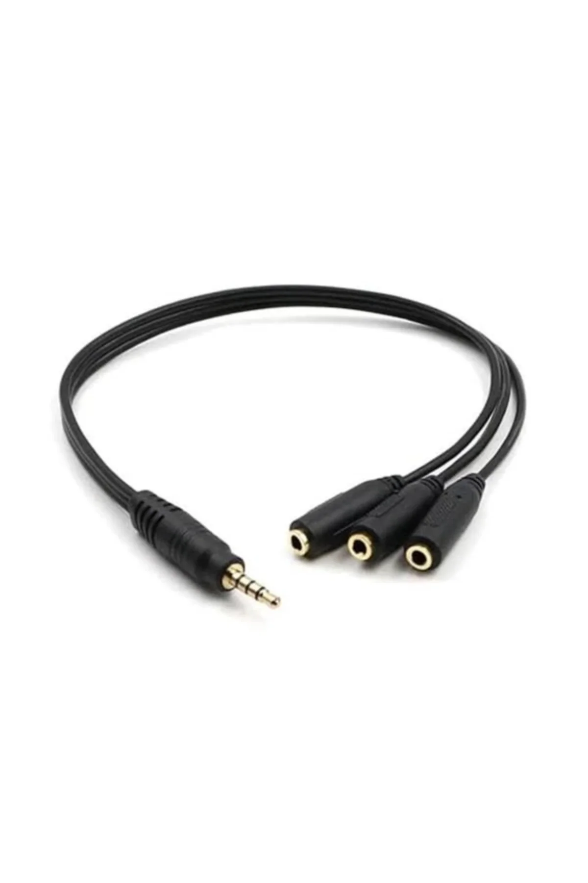 3 Lü Stereo Çoklayıcı 3 x 3.5 mm Aux SES SİSTEMİ KABLOSU