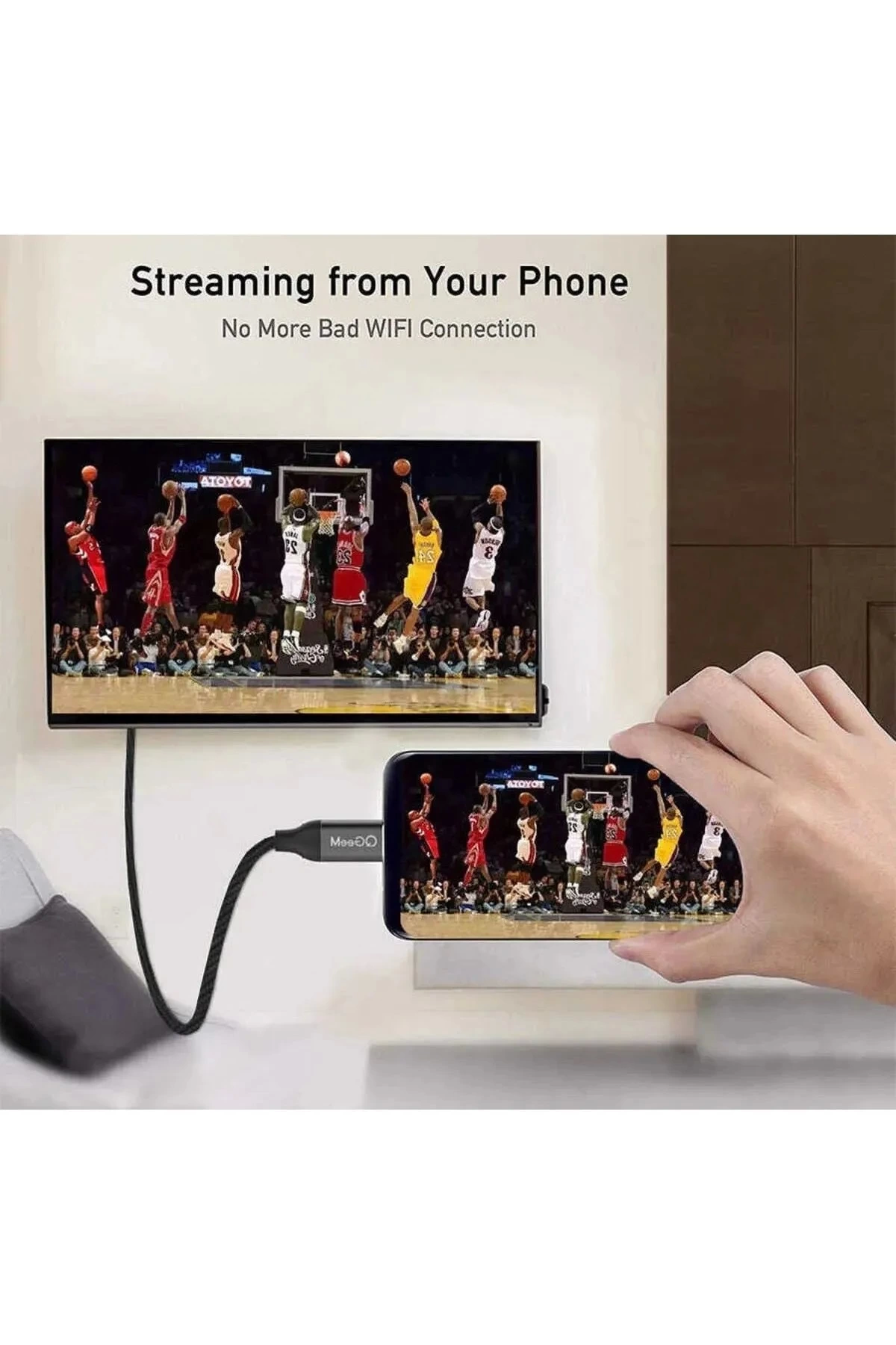Just Cheap Store 3 Metre 8 Gbps Hiz 4K/30 Hz Type C To Hdmi Çevirici Dönüştürücü T