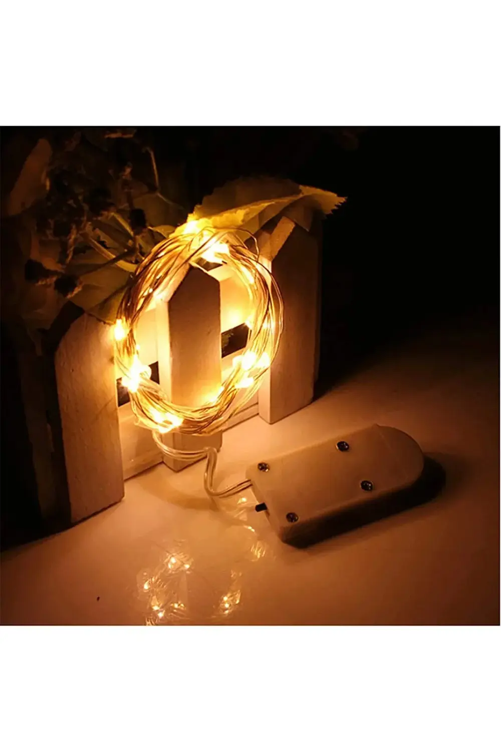 3 Metre Sarı Günışığı Peri Led Işık Dekoratif Yatak Başı Lambası