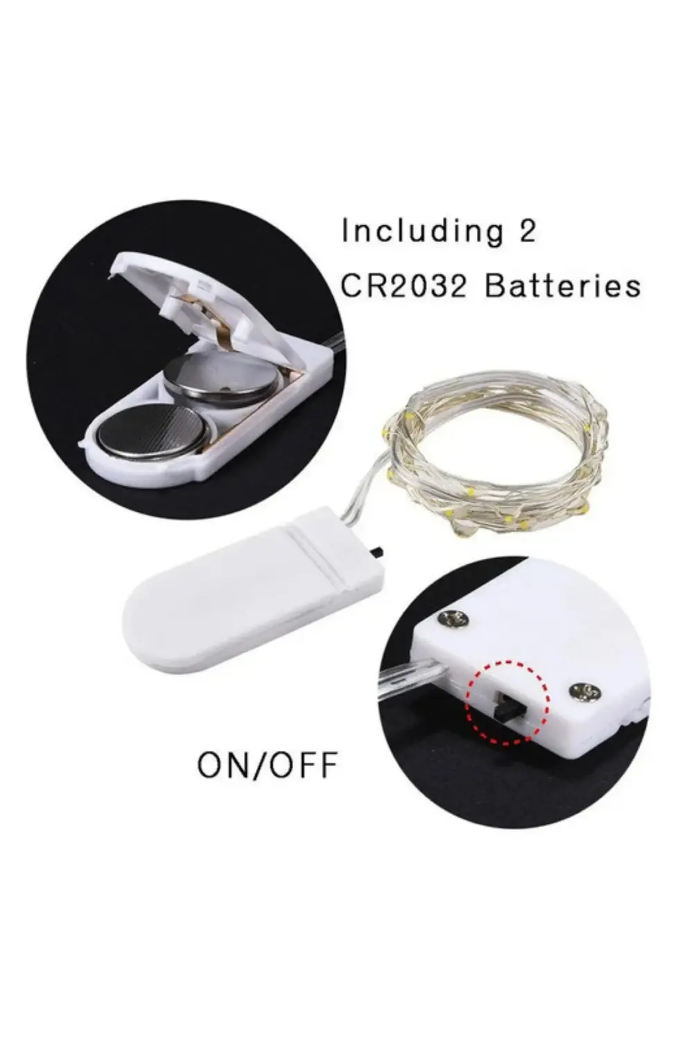 3 Metre Sarı Günışığı Peri Led Işık Dekoratif Yatak Başı Lambası