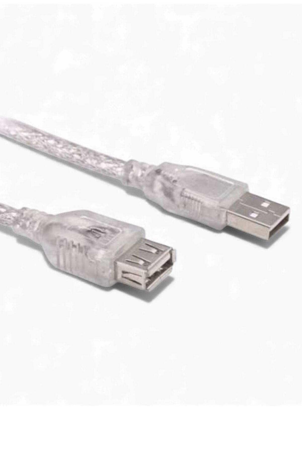 3 Metre Şeffaf USB Uzatma Kablosu – USB Extension Cable