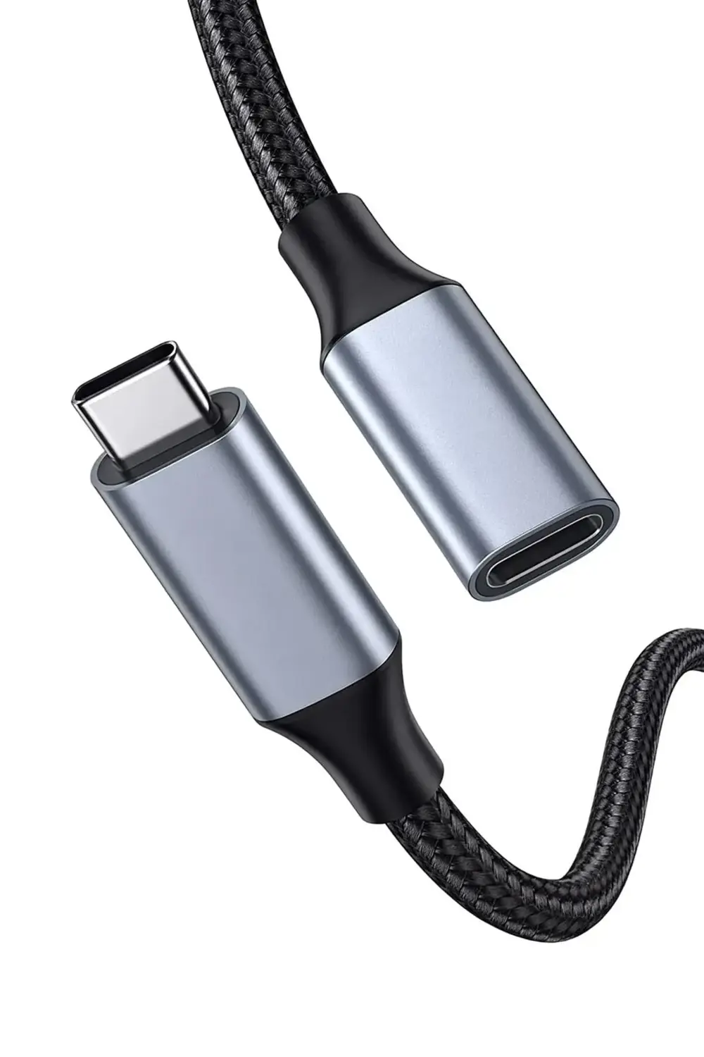 3 Metre Type C Uzatma Kablosu İp örgülü Erkek Dişi Veri Aktarım v