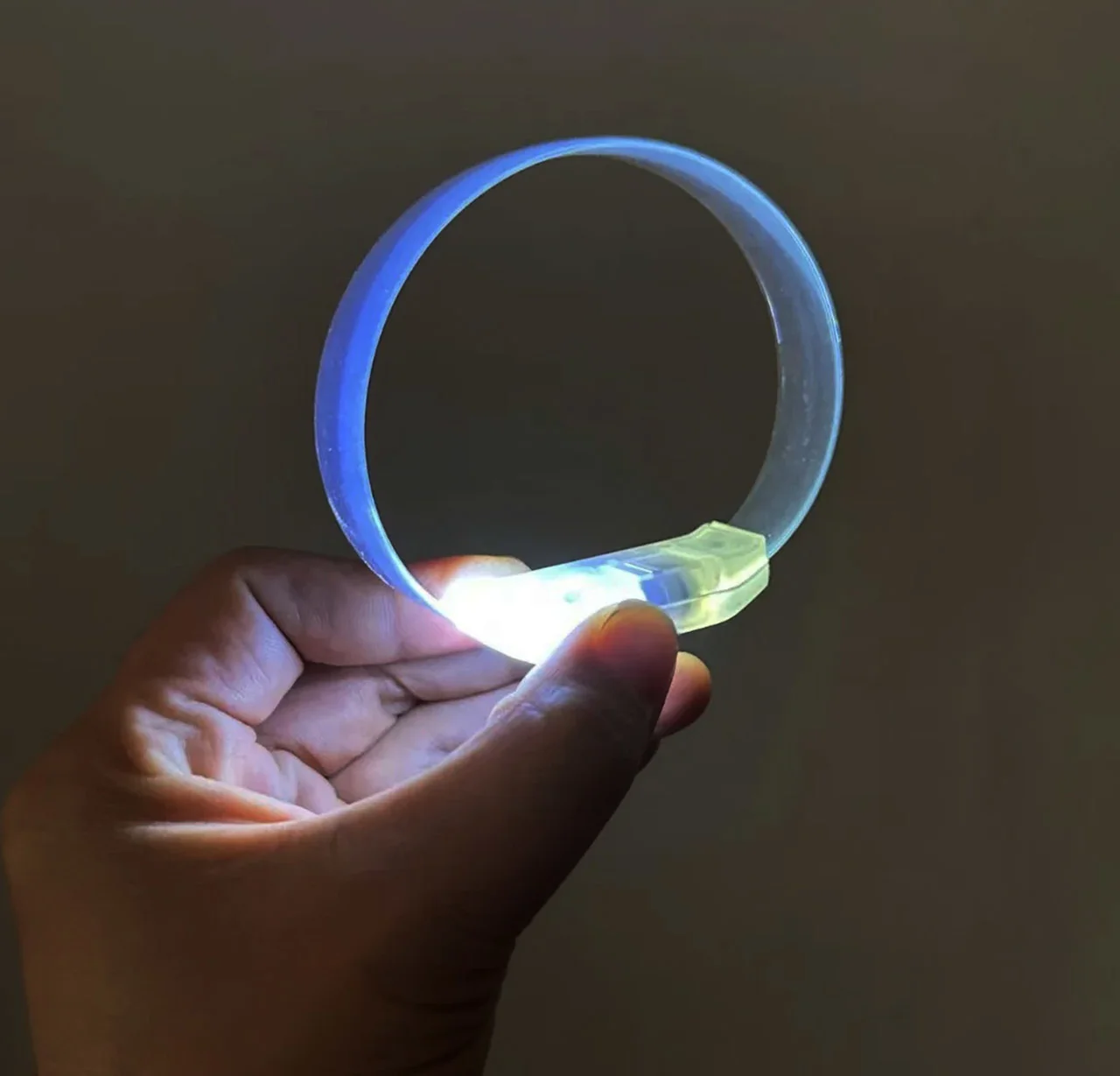 3 Modlu LED Işıklı Esnek Parti Bilekliği | Pil ile Çalışan Beyaz Işıklı Bileklik