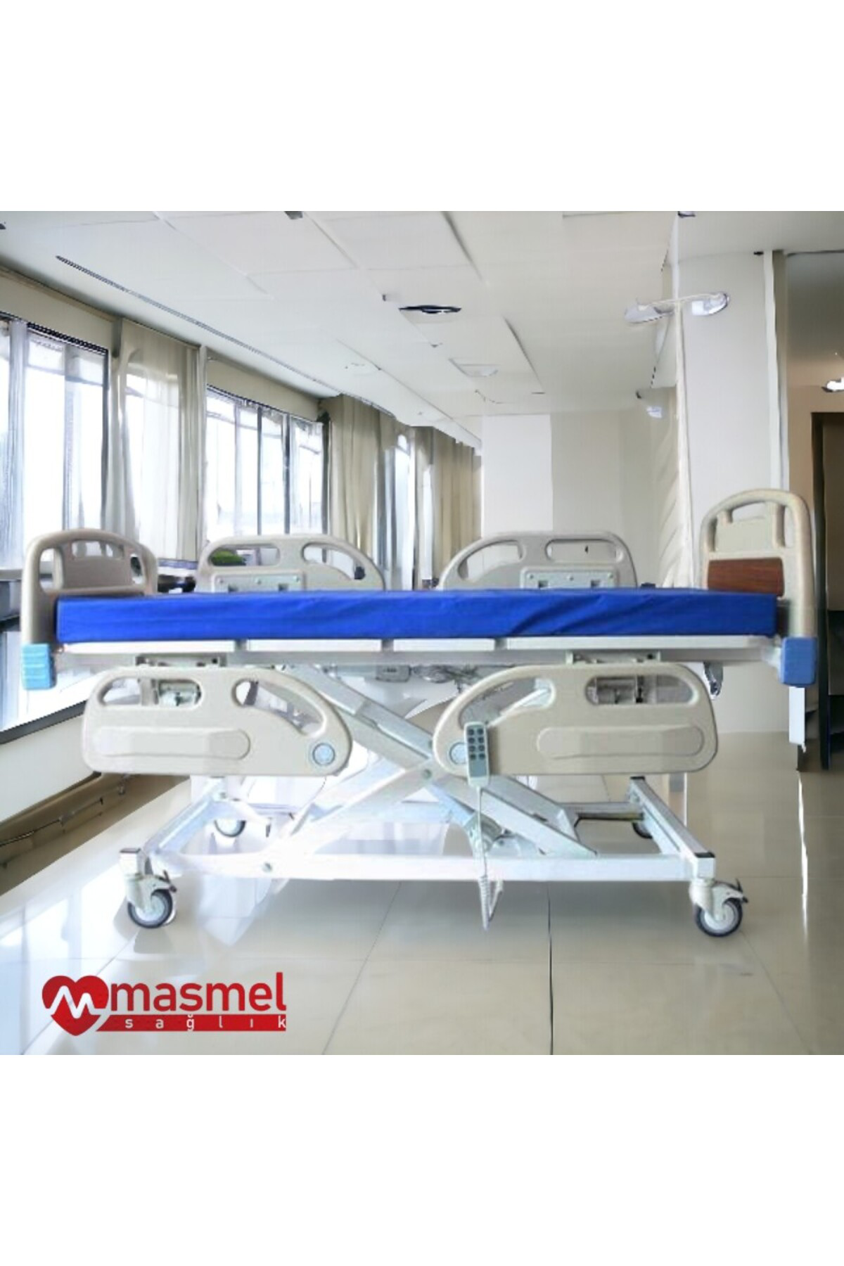 Masmel 3 Motorlu Asansörlü Full Abs Hasta Yatağı