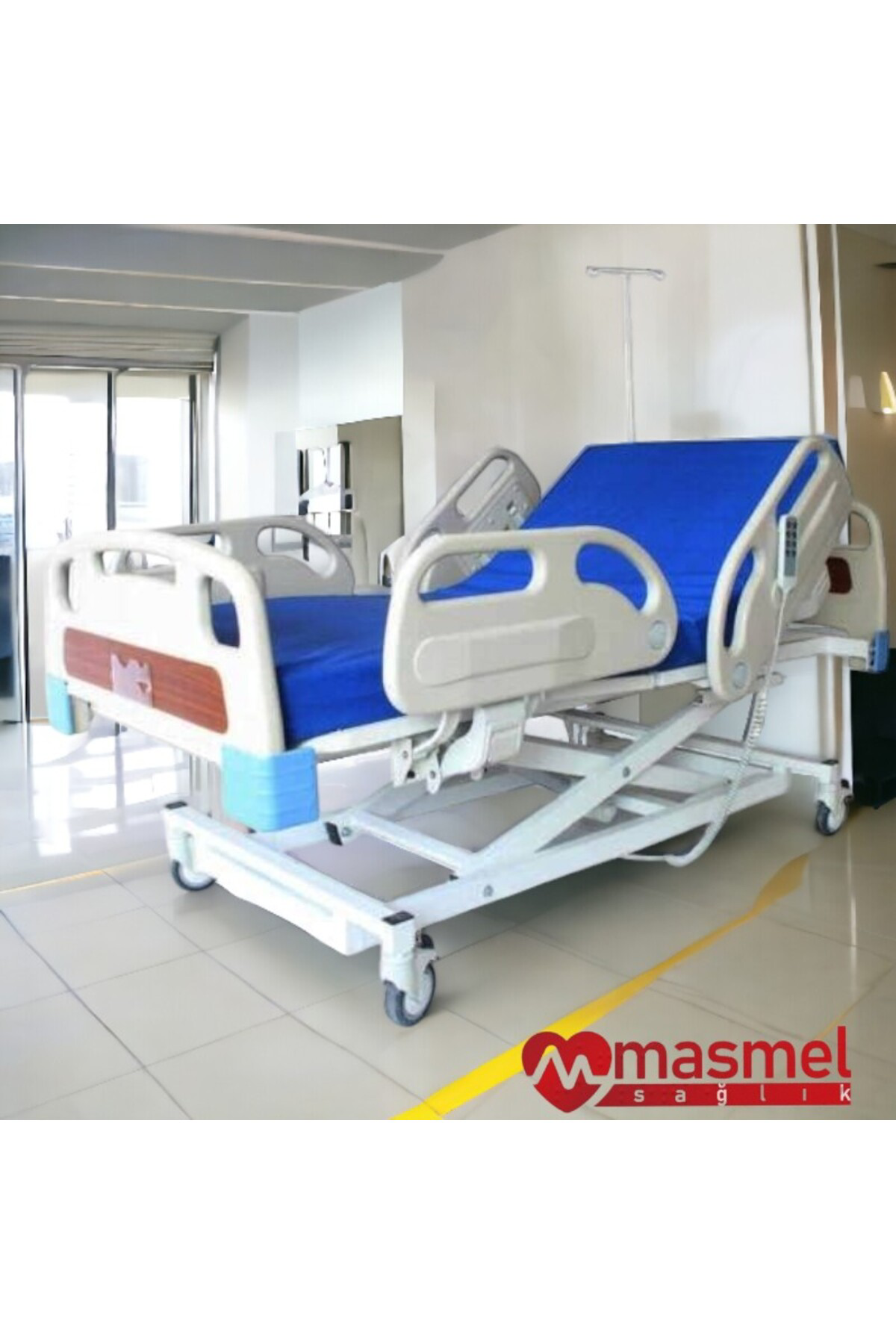 Masmel 3 Motorlu Asansörlü Full Abs Hasta Yatağı