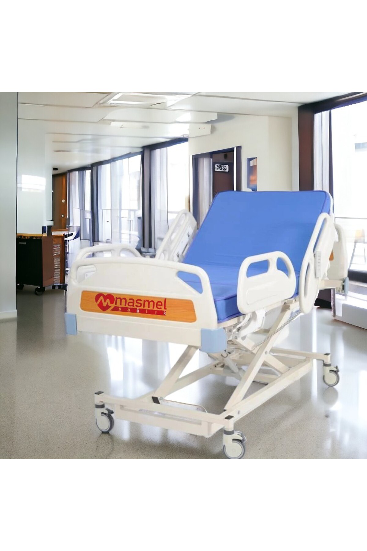 Masmel 3 Motorlu Asansörlü Full Abs Hasta Yatağı