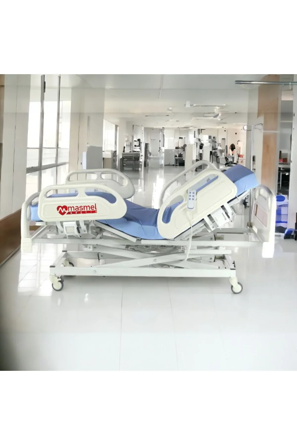 3 Motorlu Asansörlü Full ABS Hasta Yatağı