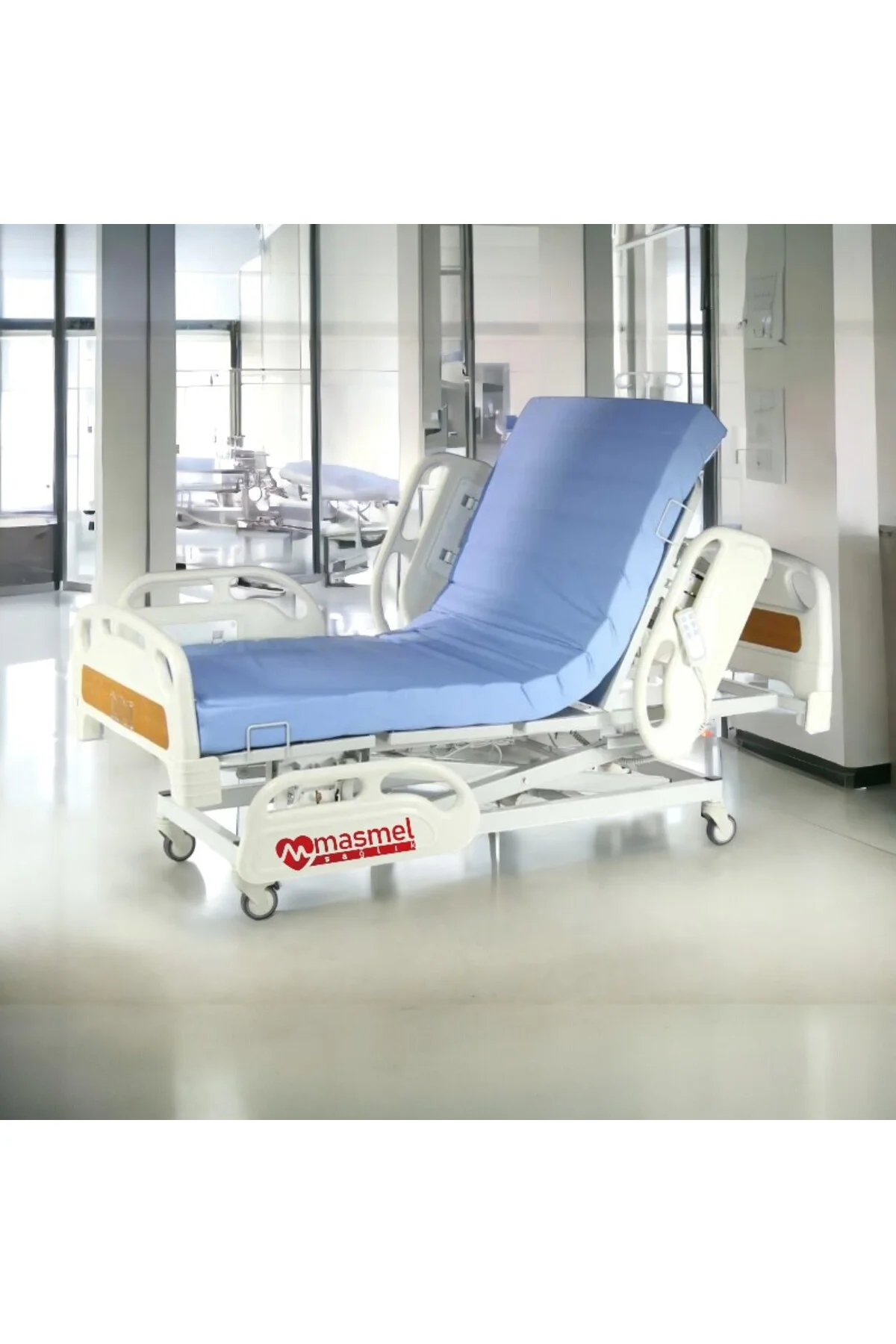 3 Motorlu Asansörlü Full ABS Hasta Yatağı