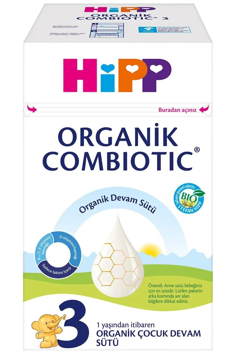 3 Organik Combiotic Devam Sütü 800 gr