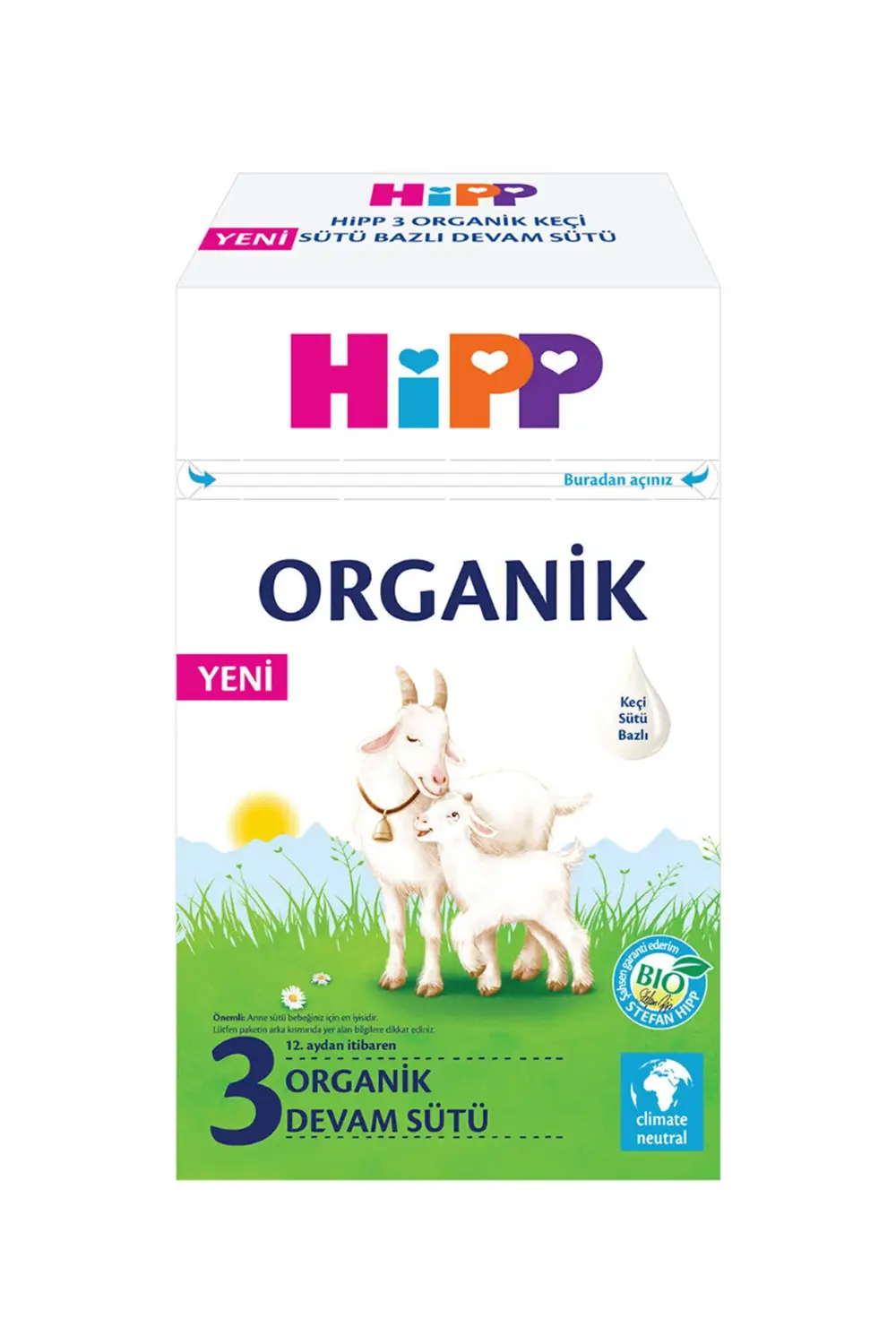 3 Organik Keçi Sütü Bazlı Devam Sütü