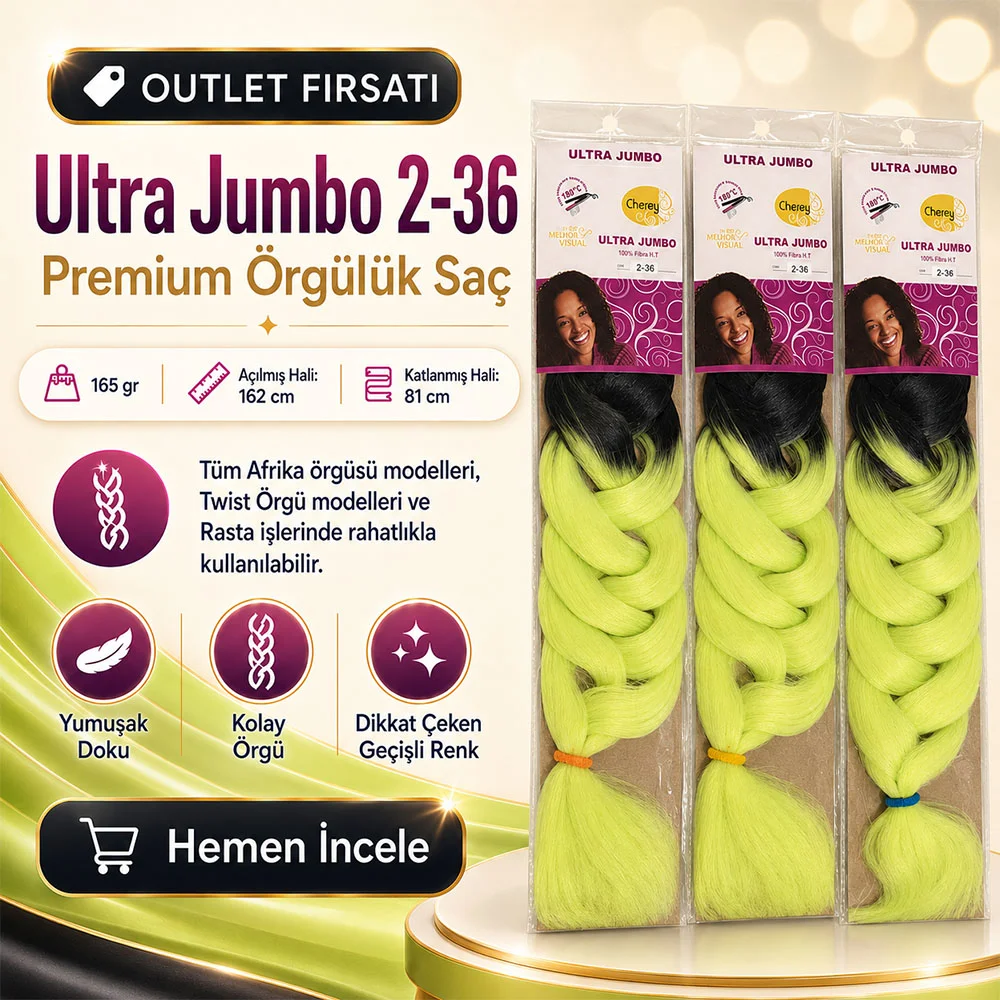 3 Paket / Afrika Örgüsü Ve Rasta İçin Sen Ombreli  2/36