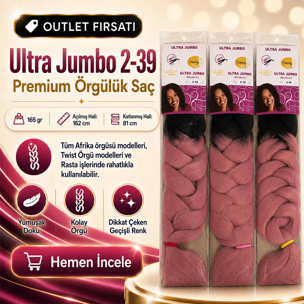 3 Paket / Afrika Örgüsü Ve Rasta İçin Sen Ombreli  2/39